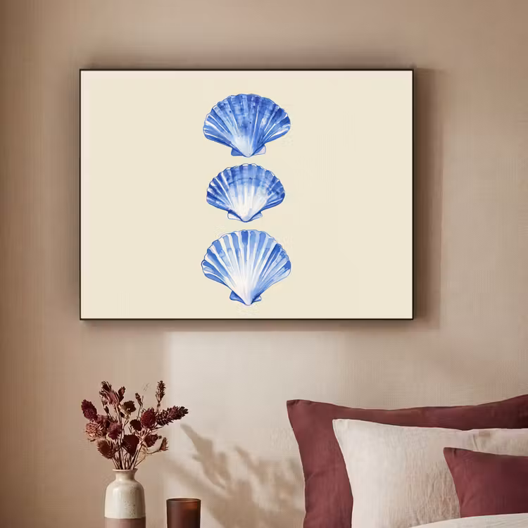 Art Frame - Schelpen - Blauw - Beige — 2