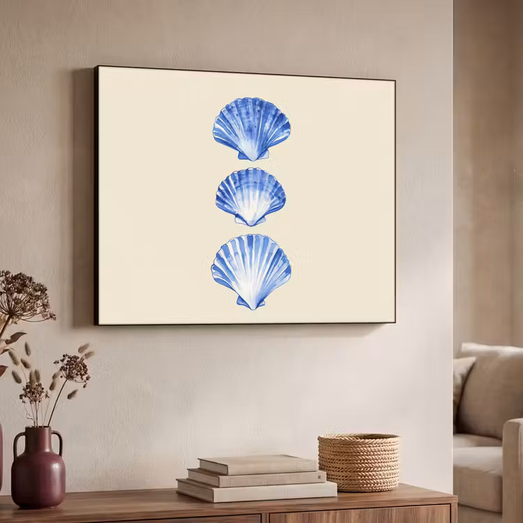 Art Frame - Schelpen - Blauw - Beige — 4