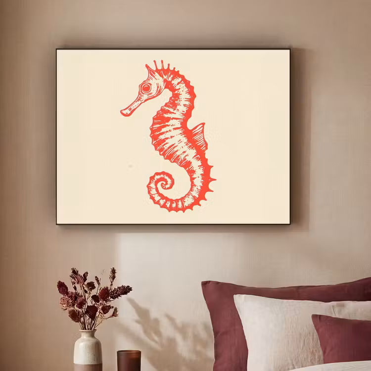 Art Frame - Zeepaardje - Rood - Fijne details — 2