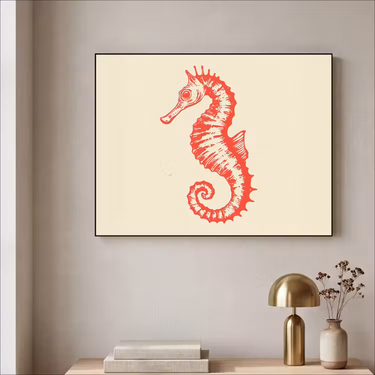Art Frame - Zeepaardje - Rood - Fijne details — 3