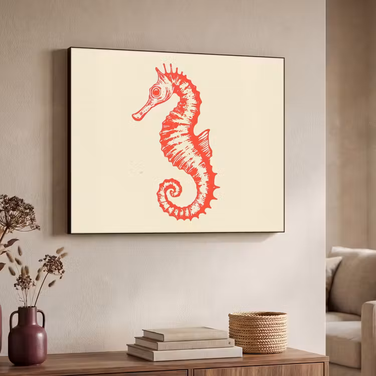 Art Frame - Zeepaardje - Rood - Fijne details — 4