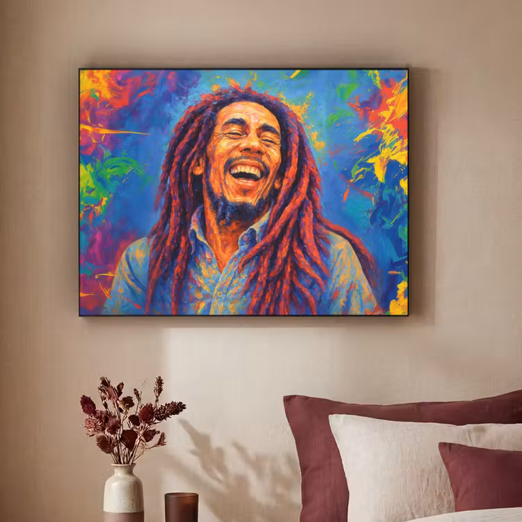 Art Frame - Regenboogkleuren - Man - schilderij — 2