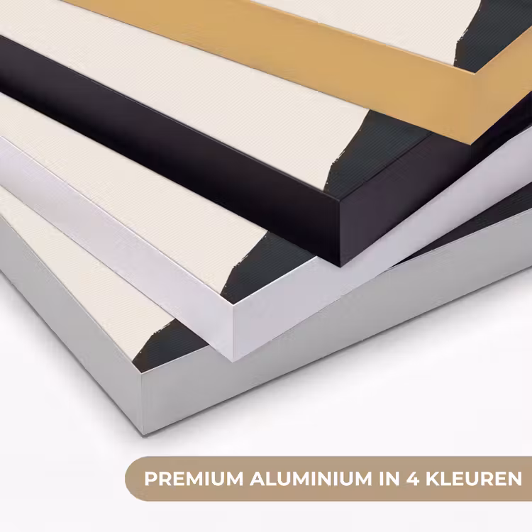 Art Frame - Zwarte boom - Gouden cirkel - Heuvel — 5