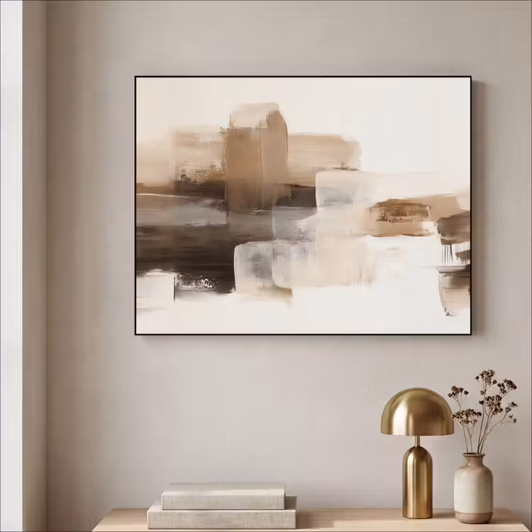 Art Frame - Penseelstreken - Abstract landschap - Rust — 3
