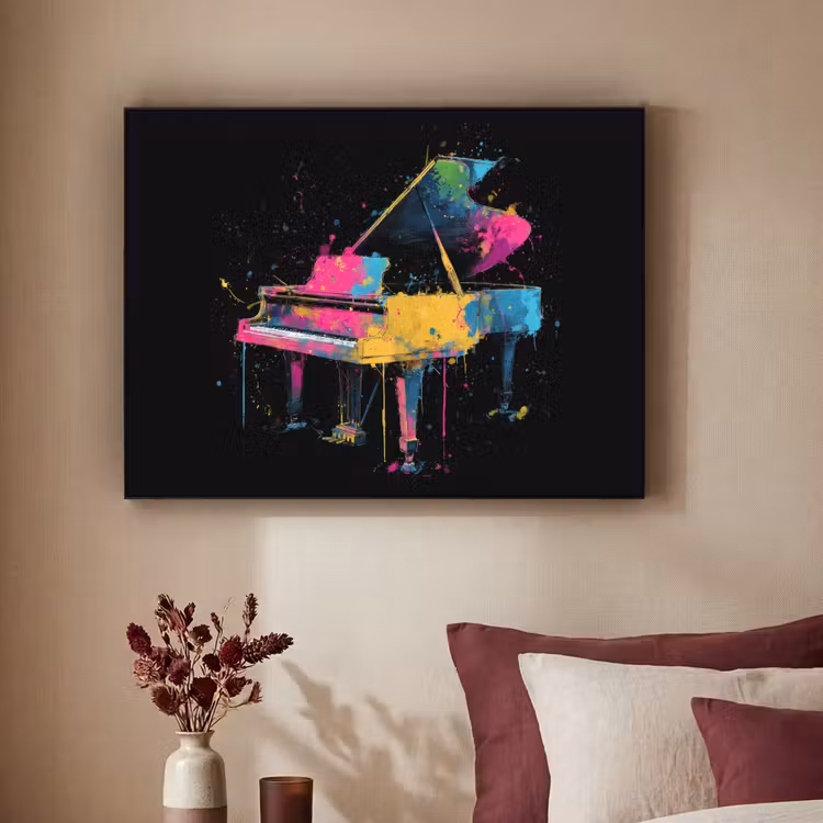 Art Frame - Piano - Kleurrijk - Verf - Modern — 2