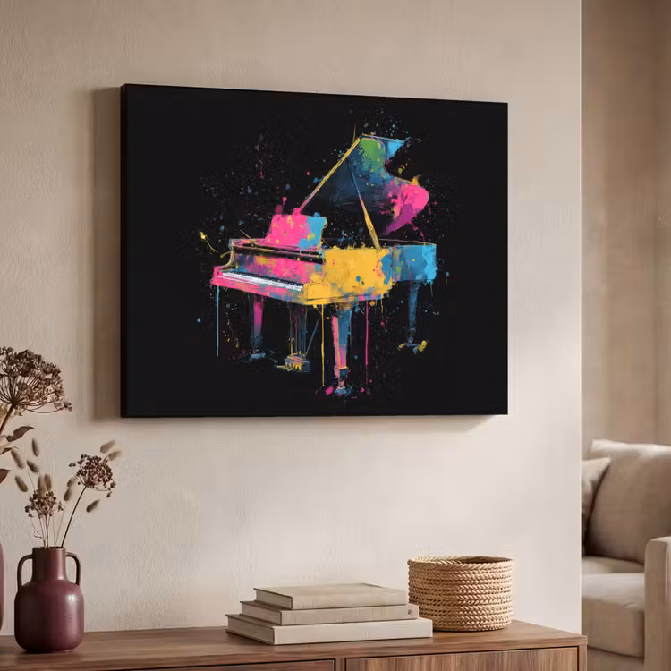 Art Frame - Piano - Kleurrijk - Verf - Modern — 4
