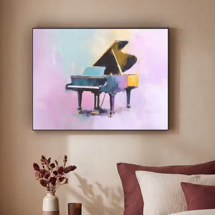 Art Frame - Piano - Pastel - Elegant - Dromerig — 2