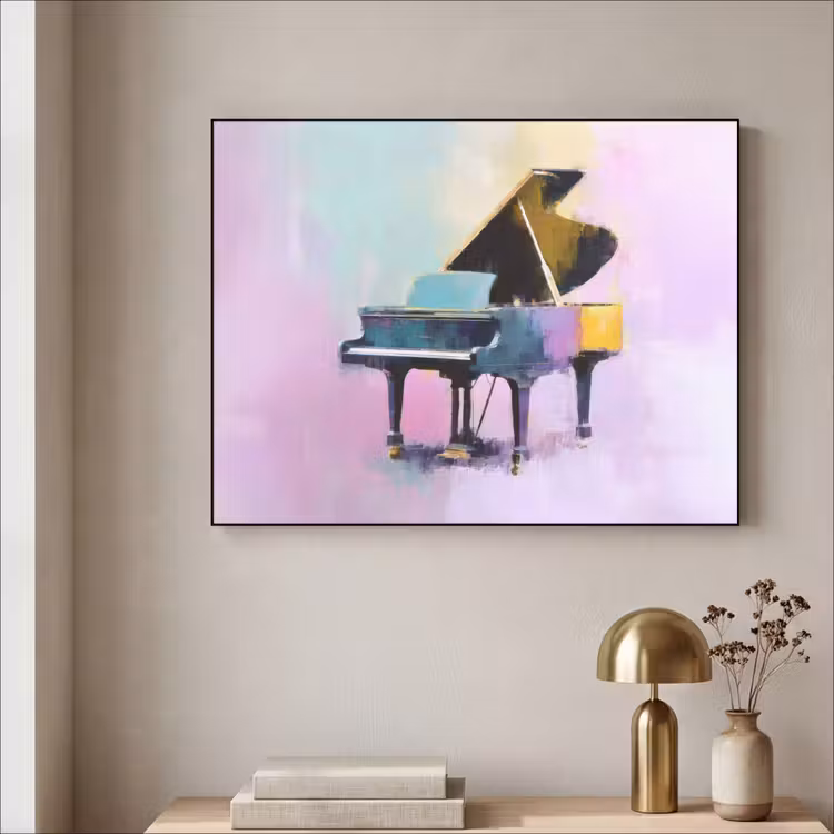 Art Frame - Piano - Pastel - Elegant - Dromerig — 3