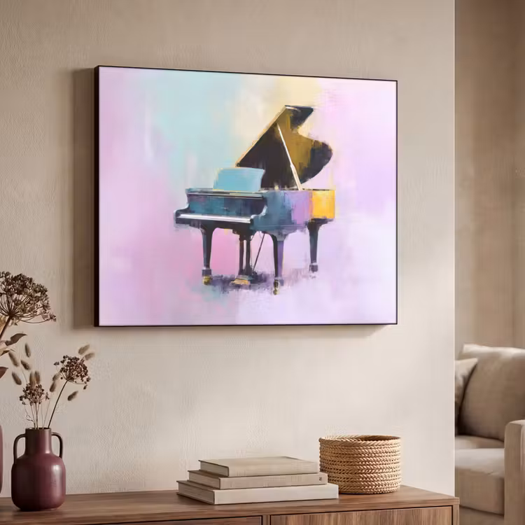 Art Frame - Piano - Pastel - Elegant - Dromerig — 4
