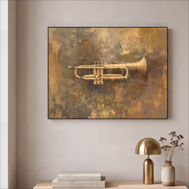 Art Frame - Trompet - Geel - Muzikaal — 3