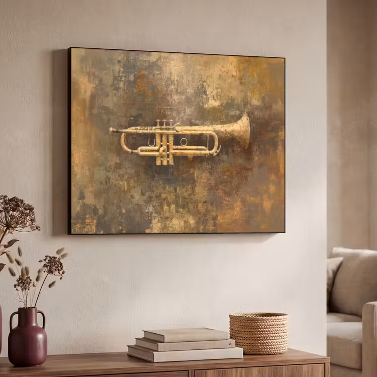 Art Frame - Trompet - Geel - Muzikaal — 4