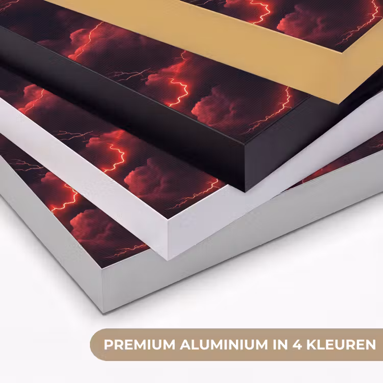 Art Frame - Rood - Onweer - Bliksem - Wolken — 5