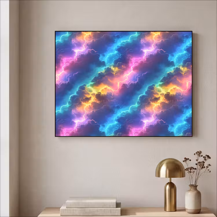 Art Frame - Storm - Bliksem - Regenboog — 3