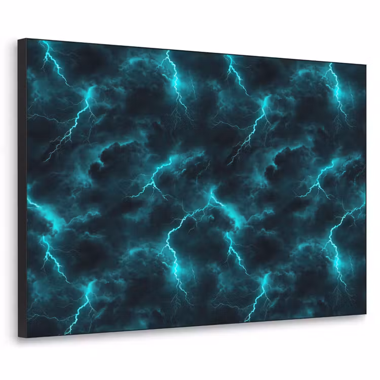 Art Frame - Turquoise - Bliksem  - Wolken — 1