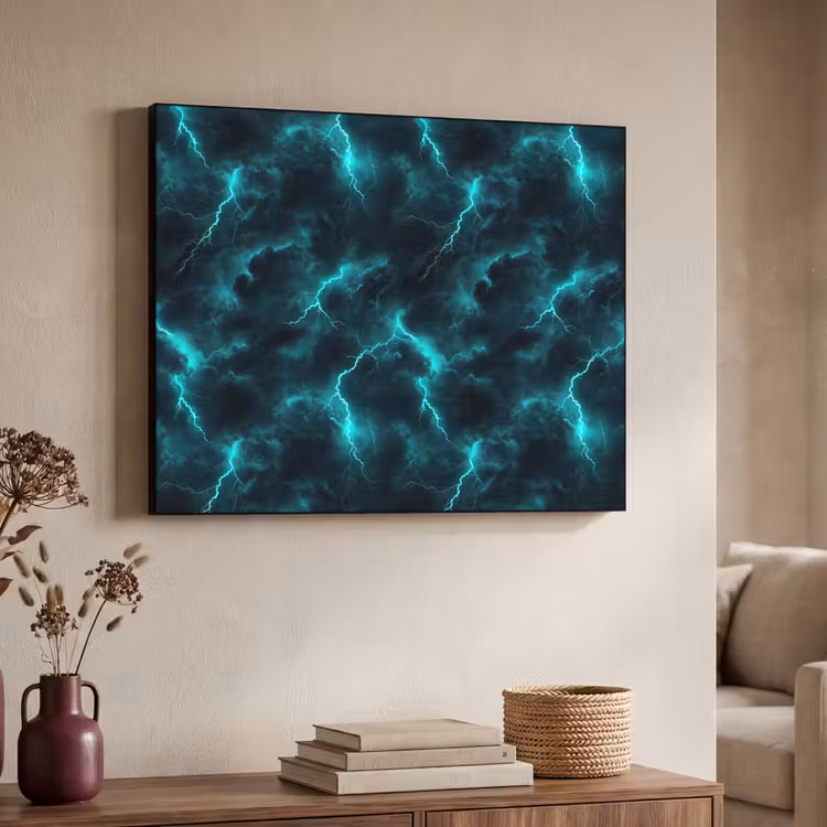 Art Frame - Turquoise - Bliksem  - Wolken — 4