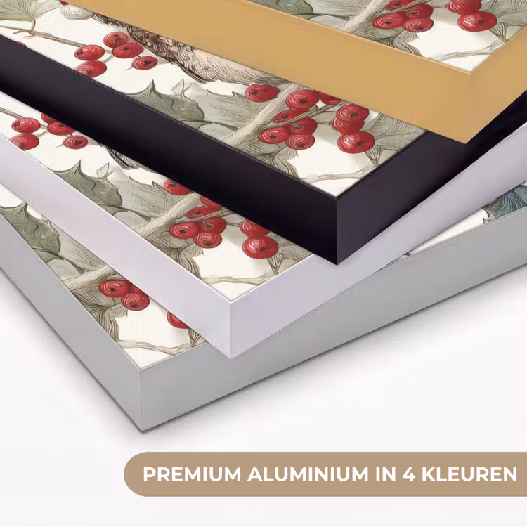 Art Frame - Uilen - Tak - Hulstblaadjes - Kerstmuts — 5