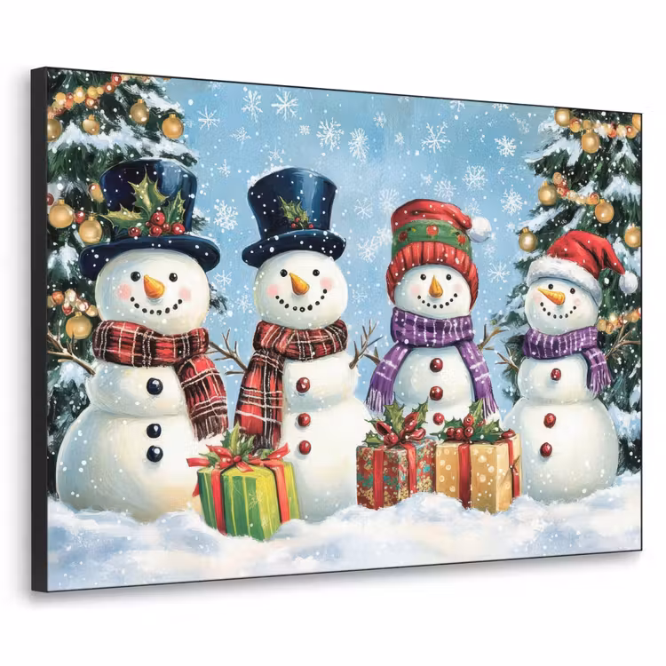 Art Frame - Vrolijk -  Sneeuw - Kleurrijk — 1