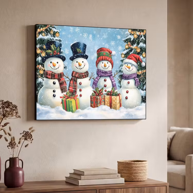 Art Frame - Vrolijk -  Sneeuw - Kleurrijk — 4