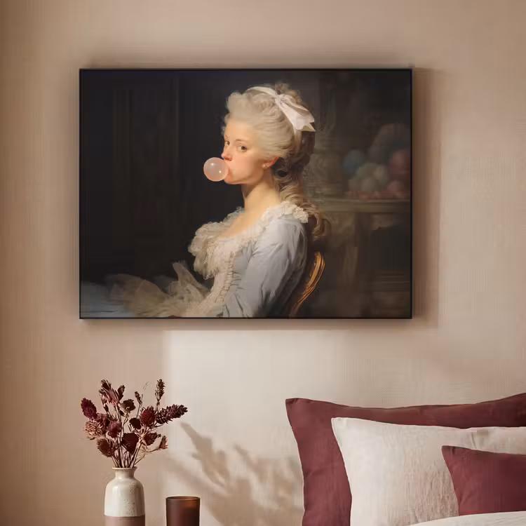 Art Frame - Vrouw - Barokjurk - Kauwgom — 2
