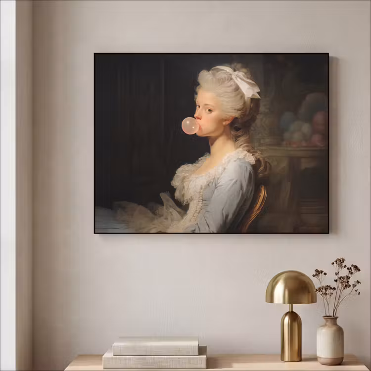 Art Frame - Vrouw - Barokjurk - Kauwgom — 3