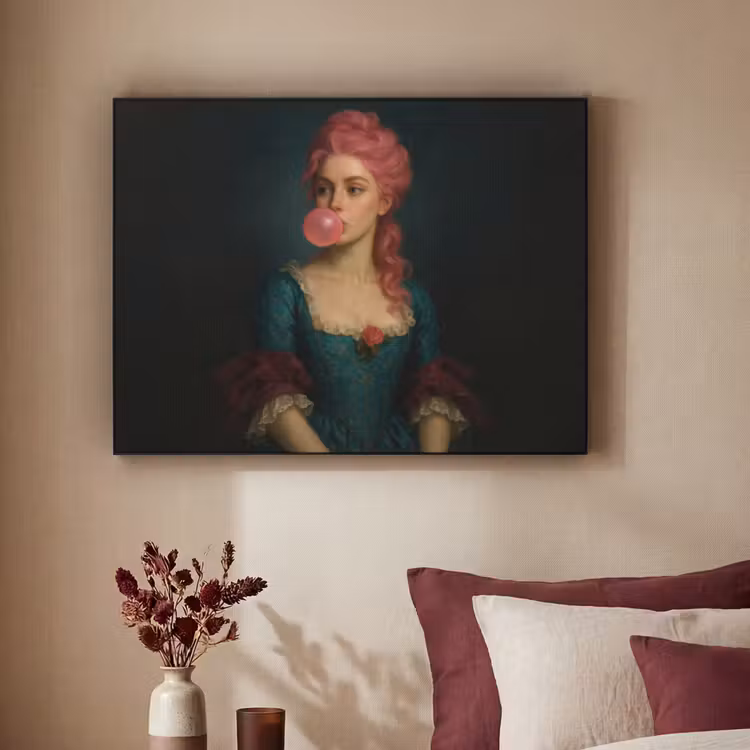 Art Frame - Vrouw - Portret - Kauwgombel — 2
