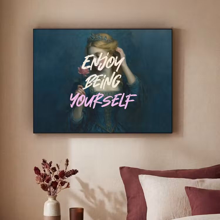 Art Frame - Vrouw - Roos - Quote — 2