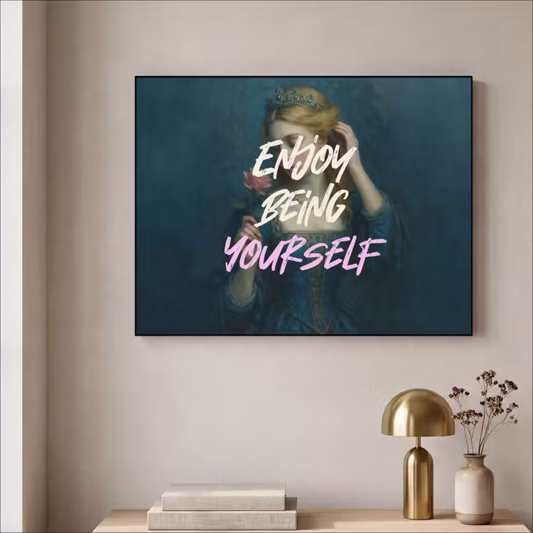 Art Frame - Vrouw - Roos - Quote — 3