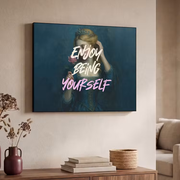 Art Frame - Vrouw - Roos - Quote — 4