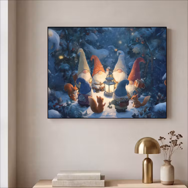 Art Frame - Winter - Gnooms - Eekhoorns - Meerkleurig — 3