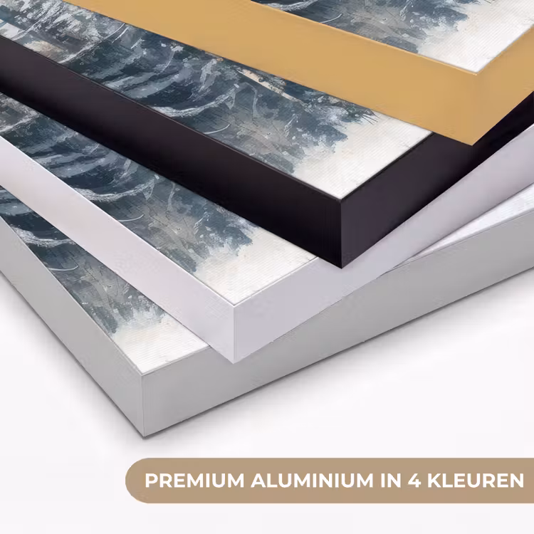 Art Frame - Rendier - Sneeuw - Woud - Wit — 5