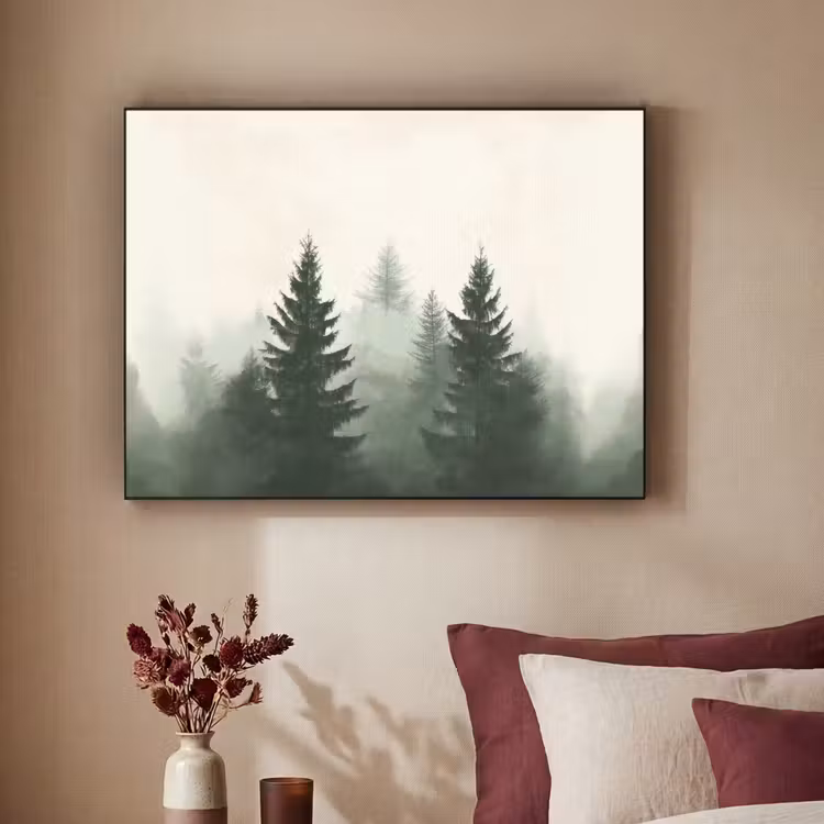 Art Frame - Sparren - Bomen - Groen - Beige — 2