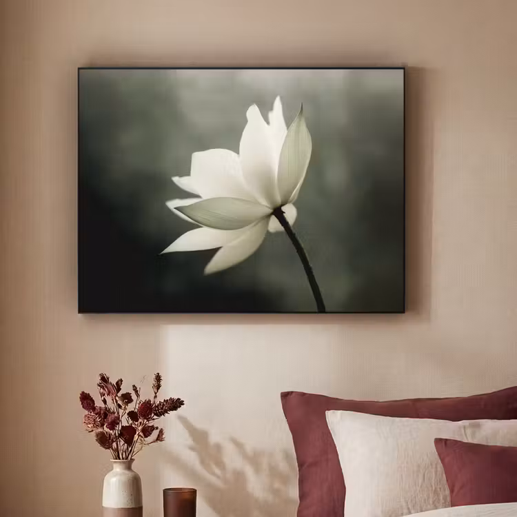 Art Frame - Wit - Lotus - Donker - Bloem — 2