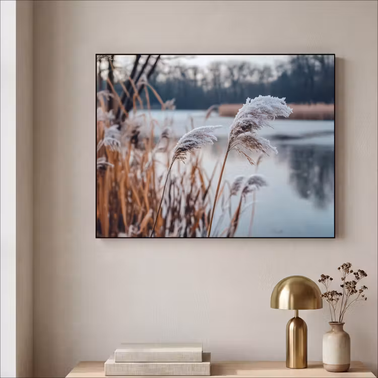 Art Frame - Riet - Gras - Natuur - Winter - Meer — 3