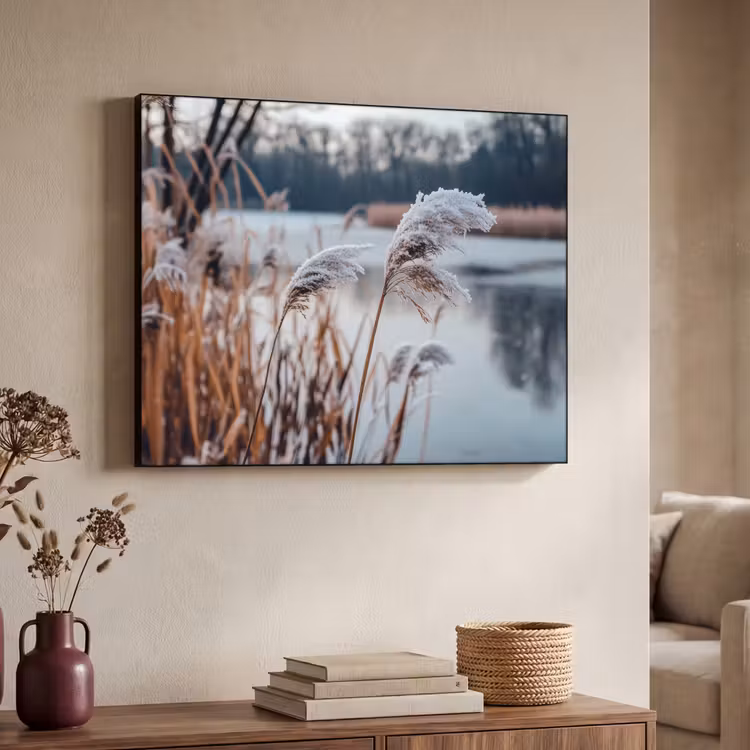 Art Frame - Riet - Gras - Natuur - Winter - Meer — 4