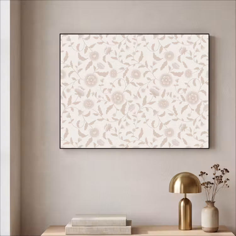 Art Frame - Sierlijk - Bloemen - Beige — 3