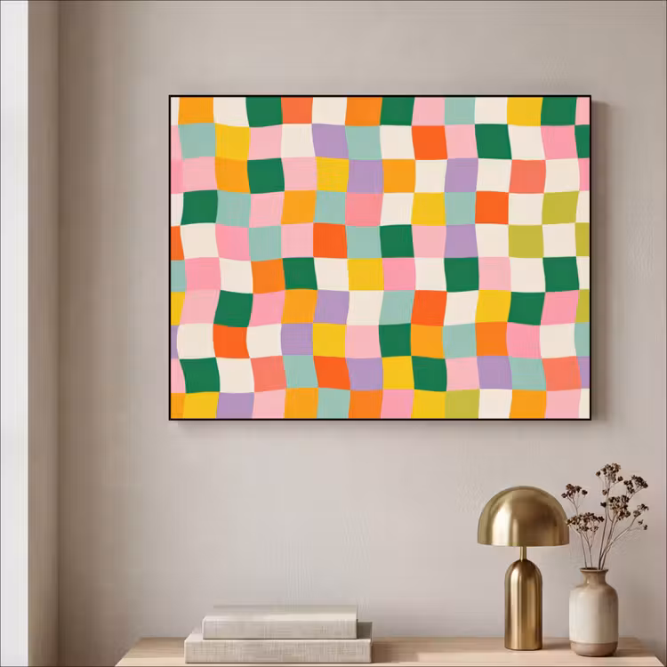 Art Frame - Vierkanten - Kleurrijk - Golvend — 3
