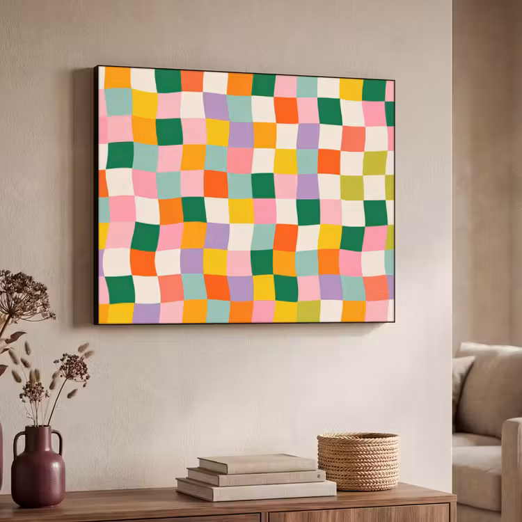 Art Frame - Vierkanten - Kleurrijk - Golvend — 4