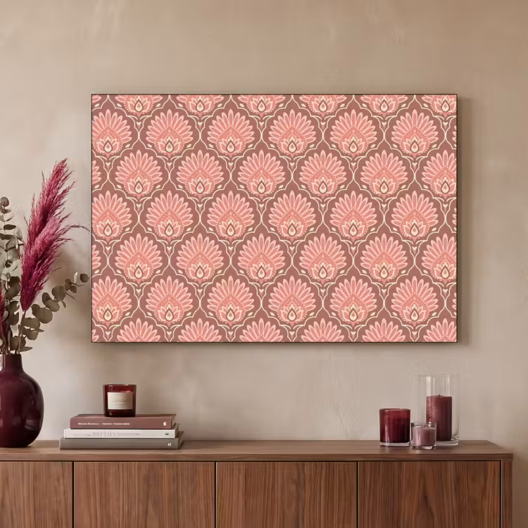 Art Frame - Waaiermotief - Patroon - Roze — 2
