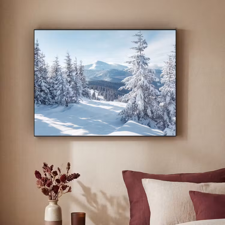 Art Frame - Winterlandschap - Natuur - Berg - Bomen - Sneeuw — 2