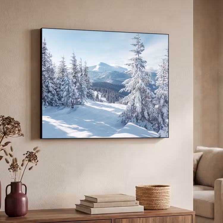 Art Frame - Winterlandschap - Natuur - Berg - Bomen - Sneeuw — 4