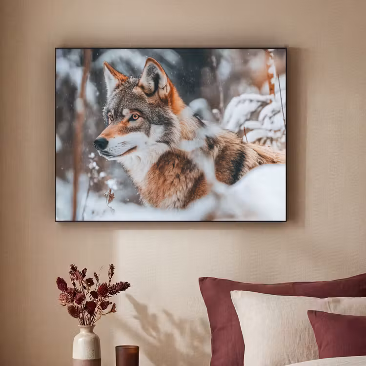 Art Frame - Wolf - Sneeuw - Winter - Dieren - Natuur - Sneeuw — 2