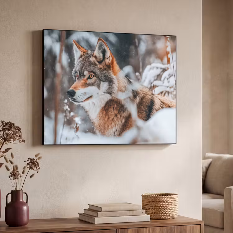 Art Frame - Wolf - Sneeuw - Winter - Dieren - Natuur - Sneeuw — 4