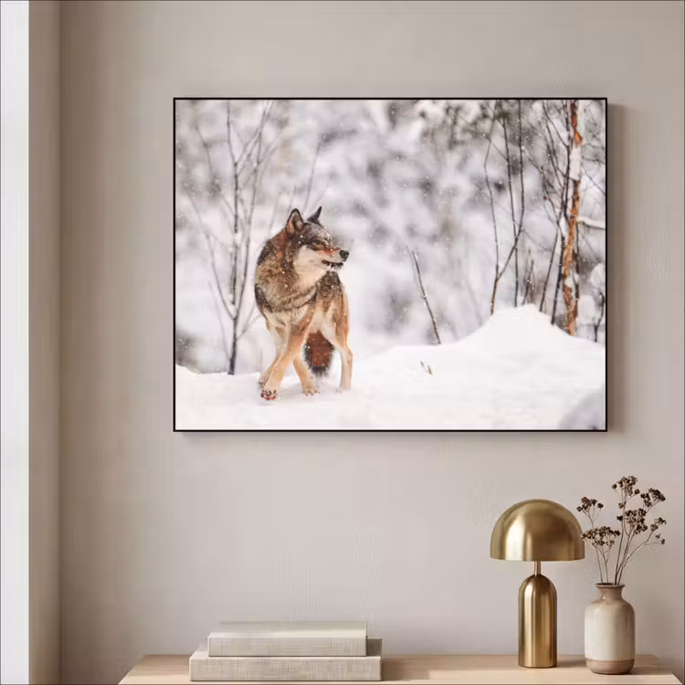 Art Frame - Wolf - Winter - Sneeuw - Natuur - Dieren — 3