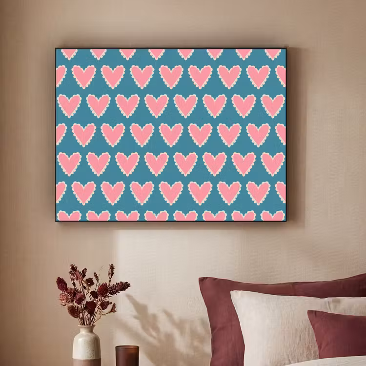 Art Frame - Retro - Hartjes - Patroon — 2
