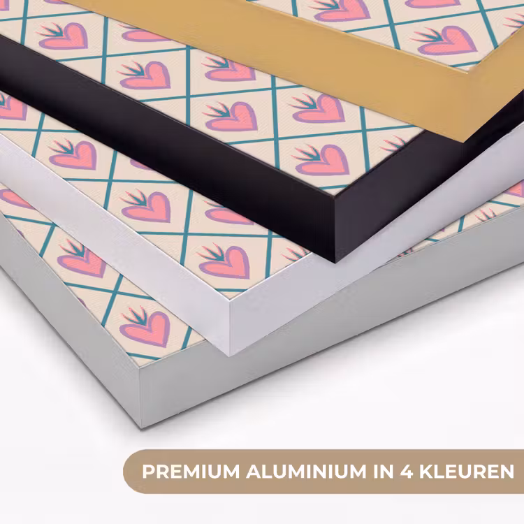Art Frame - Retro - Ruit - Hartjes - Patroon — 5