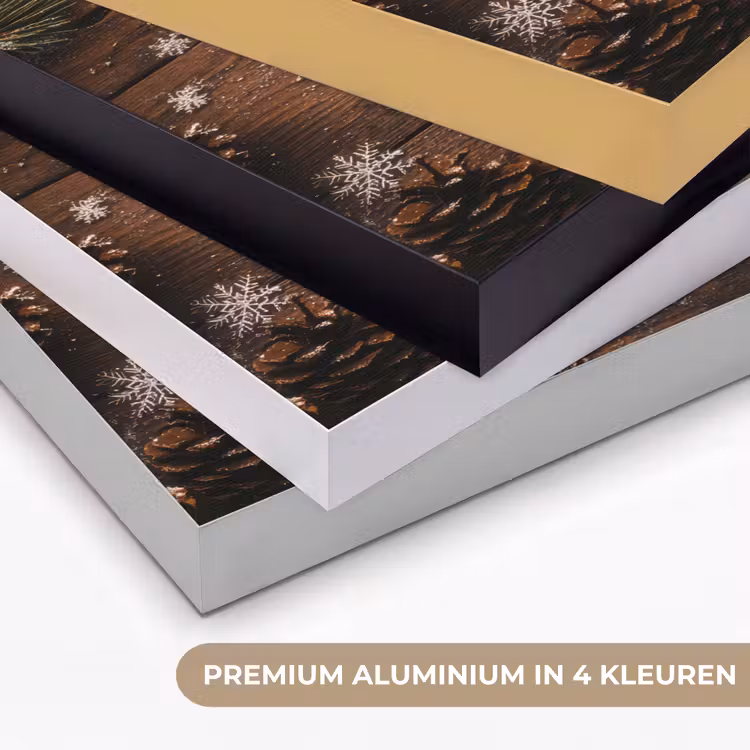 Art Frame - Sneeuw - Houtlook - Quote - Let it snow — 5