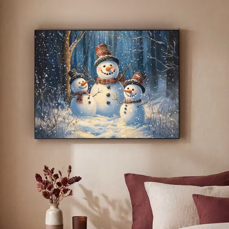 Art Frame - Sneeuwpop - Sneeuw - Winter - Bos — 2