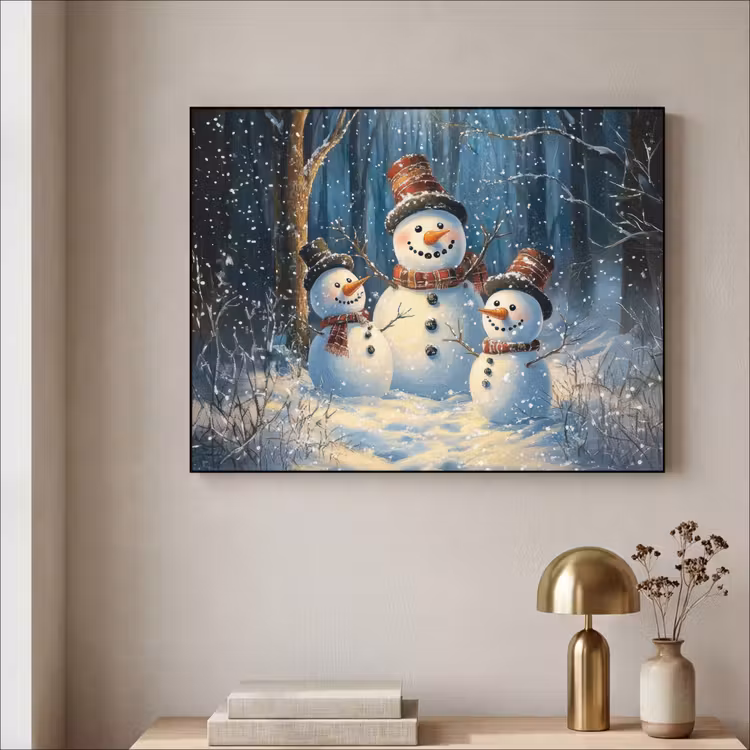 Art Frame - Sneeuwpop - Sneeuw - Winter - Bos — 3