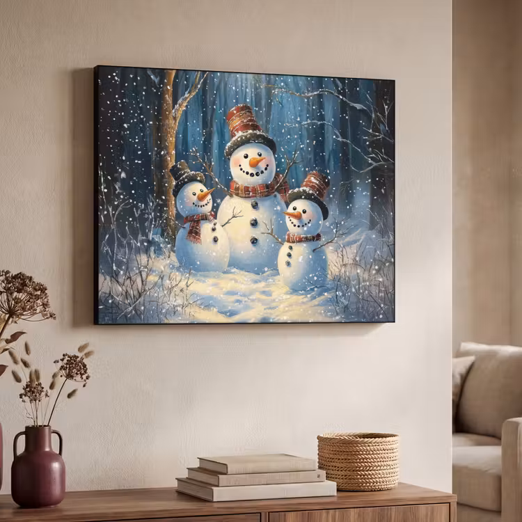 Art Frame - Sneeuwpop - Sneeuw - Winter - Bos — 4