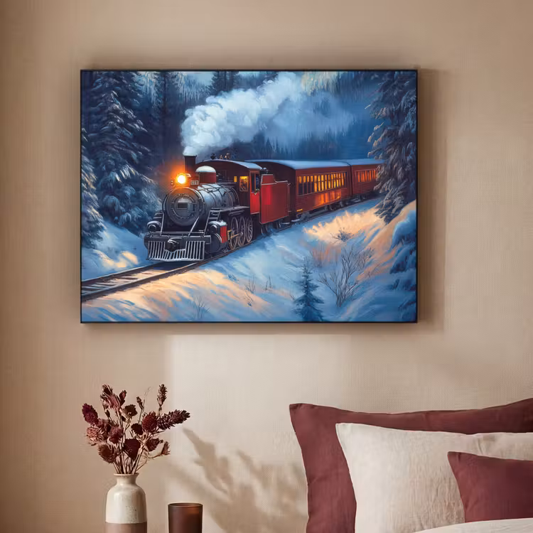 Art Frame - Trein - Kerst - Sneeuw - Kersttrein — 2